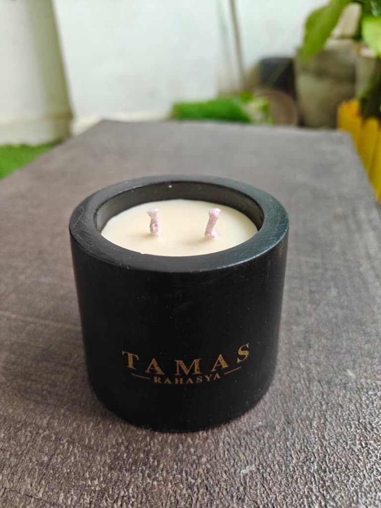 Tamas Rahasya on a stone table